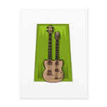 Double Guitar Post Card