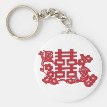Double happiness Birds Keychain