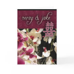 Double Happiness Custom Couple design Greeting Card