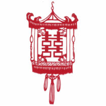 Double happiness Lantern Acrylic Cut Out