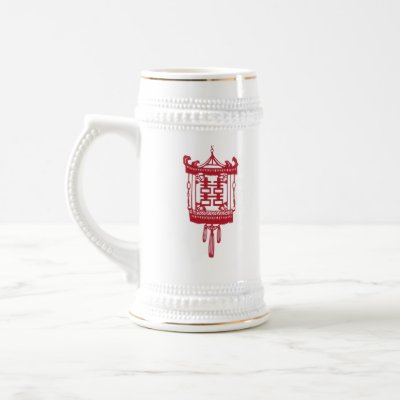 Double Happiness Coffee Mugs by christigmc