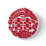 Double happiness Phoenix buttons