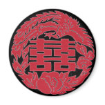 Double happiness Phoenix Refrigerator Magnet