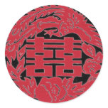 Double happiness Phoenix Stickers