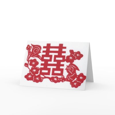 Double happiness wedding card by christigmc