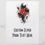 Double Hearts & Daisies - Original Colours Flyer Design