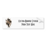 Double Hearts & Flowers - Sepia Brown