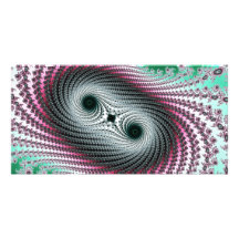 Double Hurricane - fractal design Photo Card