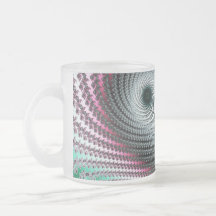 Double Hurricane - green and pink fractal design Coffee Mug