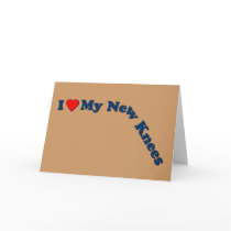 Double Knee Replacement Gifts | Get Well Greeting Card