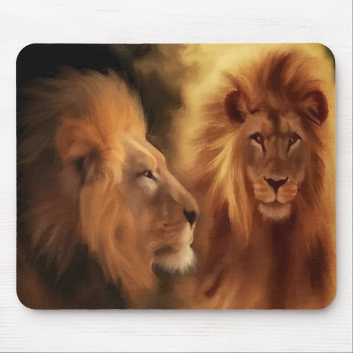 Double lion Mousepad Tapis De Souris