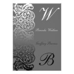 Double Monogram Wedding Invitation