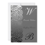 Double nogram Wedding Invitation