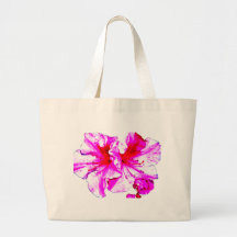 Double Pink Splash Azalea Blooms Canvas Bag