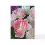 Double Pink Tulips Greeting Card