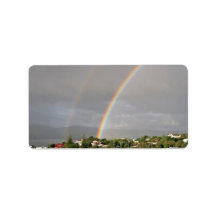 Double Rainbow Address Label