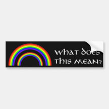 Double Rainbow Bumper Stickers