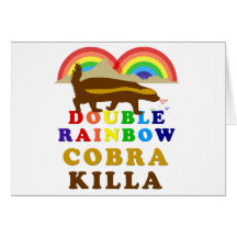 Double Rainbow Honey Badger Cobra Killa Card