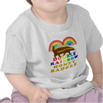 double rainbow honey badger tee shirts