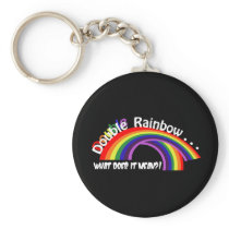 Double Rainbow Keychain