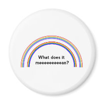 Double Rainbow Refrigerator Magnet
