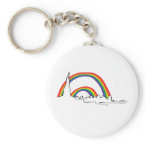 Double rainbow - NYC Key Chain