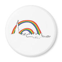 Double rainbow - NYC Refrigerator Magnet