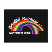 Double Rainbow Postcard