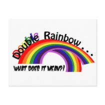 Double Rainbow Postcard