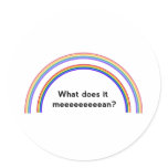 Double Rainbow Round Stickers
