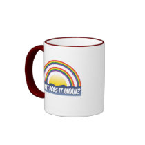 Double Rainbow What Does It Mean? Coffee Mugs