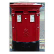Double red letter boxes cards