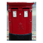 Double red letter boxes postcard