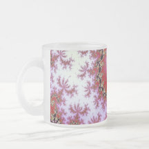 Double Red Spiral Fractal Design Mug