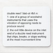 Double Reed Definition Mousepad