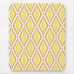 Double Retro Diamond (Yellow) Mouse Pads