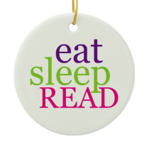 Double-Sided Eat, Sleep, READ - Retro