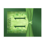 Double-sided Emerald Green Table Number
