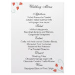 Double Sided -Menu /Wedding Ceremony Program Personalized Announcements