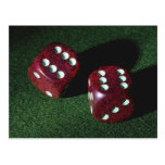 Double Six Dice Post Cards