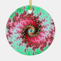 Double Spiral -. fractal design Ornaments