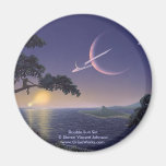 Double Sunset, Double Sun Set Steven Vincent J... Fridge Magnet