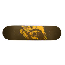 Double Tau Of The Lions Skateboard (gold)