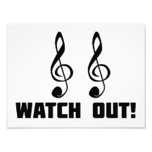 Double Treble Watch Out Photo Print