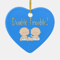 Double Trouble Twins ornaments