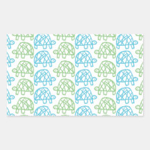 Double turtles rectangle sticker