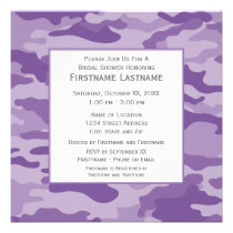 Douche de Camo ou partie de fiançailles nuptiale invitations