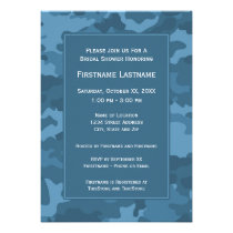 Douche de Camo ou partie de fiançailles nuptiale invitations