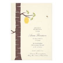 Douche de ruche d'abeille/invitation de partie