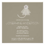 Douche nuptiale de monogramme de fleur de margueri bristols personnalisés